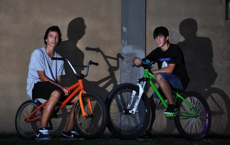 Two Guys On Different Bikes