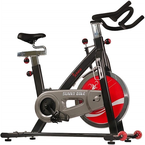 Sunny Health & Fitness Silent Belt Drive Indoor Cycle Bike 