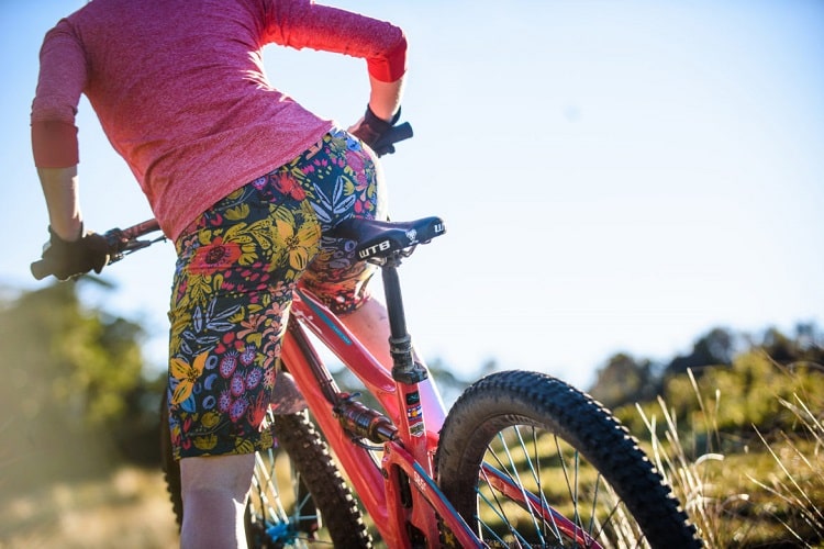Woman Wearing Bike Shorts