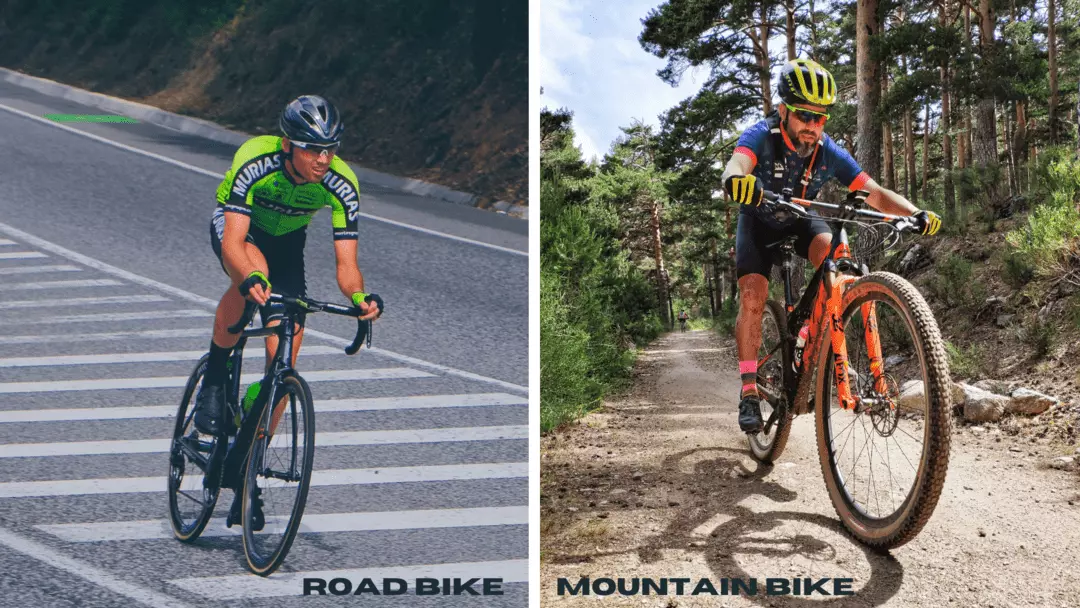 road bike vs. mountain bike
