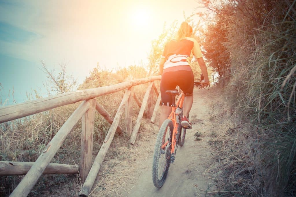 how do you ride a bike uphill