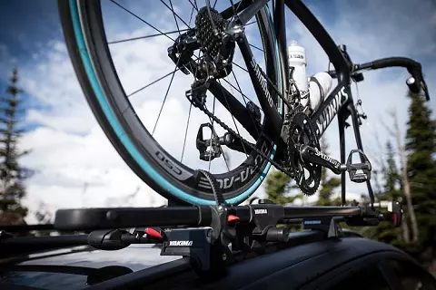 Bike On Roof Rack