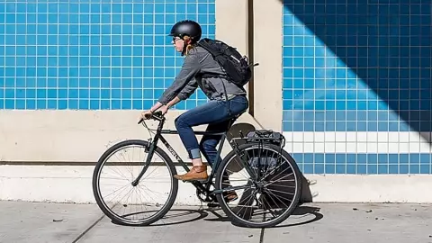 Woman Driving Surly Bike