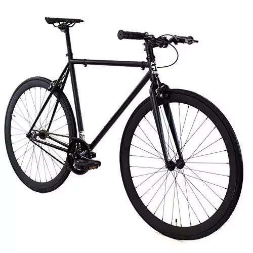 Golden Cycles Fixed Gear Single Speed Bike - Perfect Urban Commuter Bicycle with Front and Rear Brakes - Ideal for Teens and Adults - The Bike Come in Different Sizes (55cm, Vader)